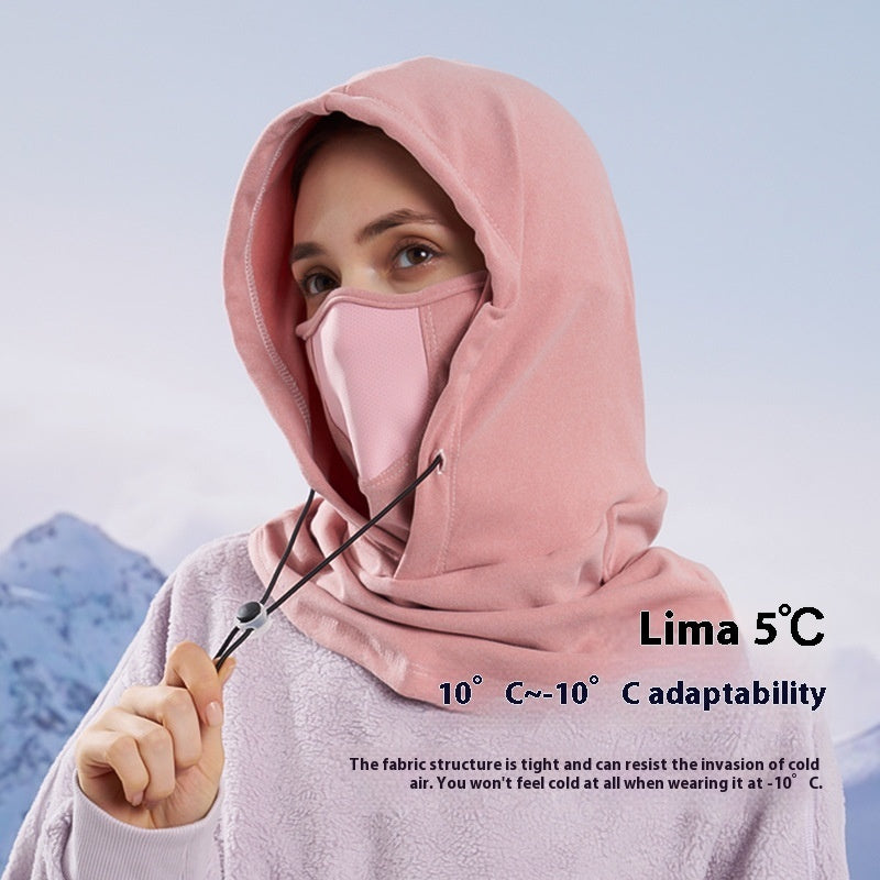 Winter Thermal Fleece Scarf Ski Face Mask Neck Warmer Hood Hat Windproof Cold Warm Riding Cap Sports Outdoor Limorista