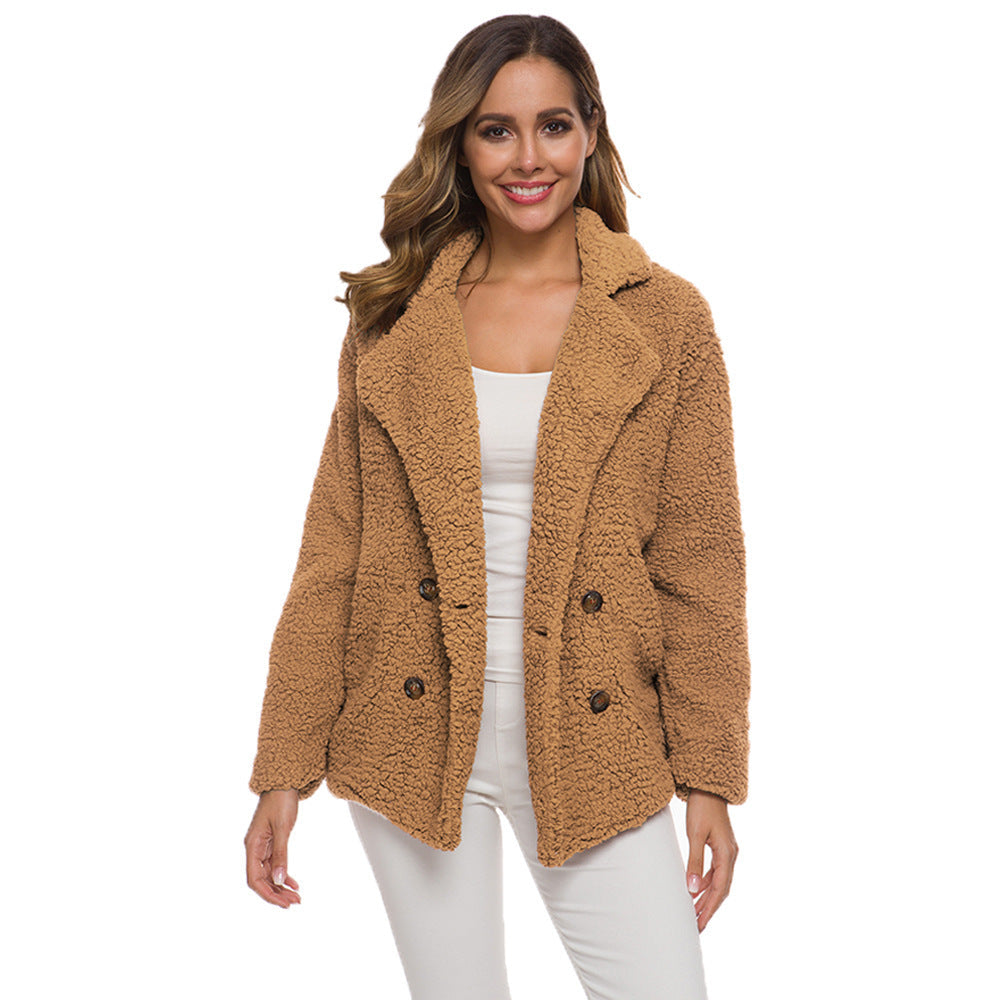 European And American Lamb Fleece Thickened Women&