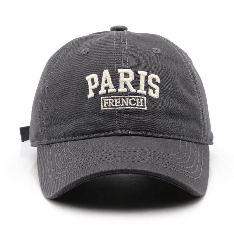 Personalized Washed Letter Embroidered Duckbill Hat Limorista