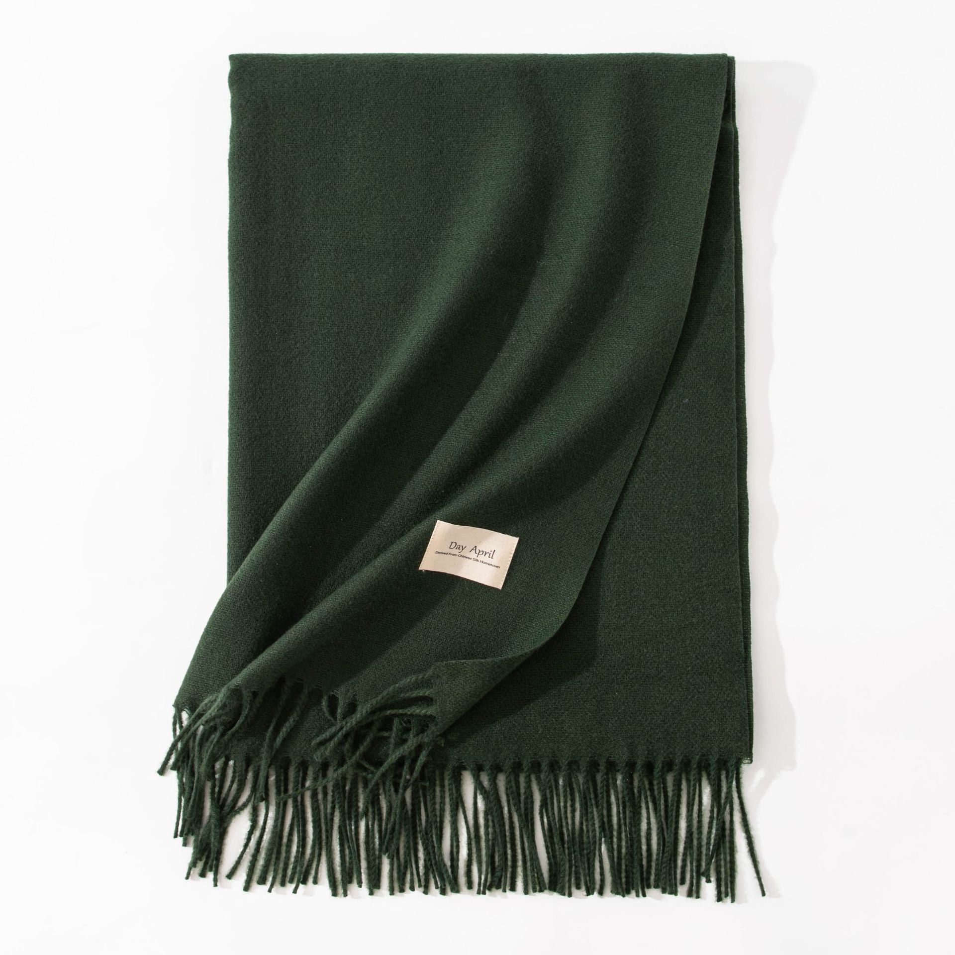 Pure Color Artificial Cashmere Scarf Women&