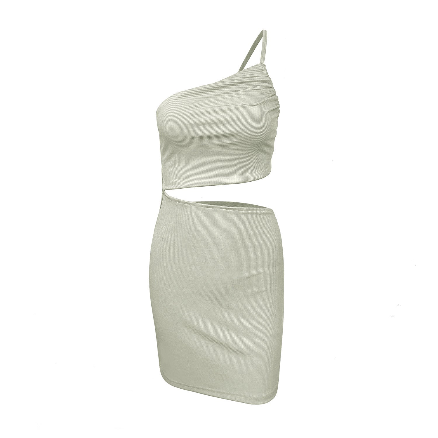 Design Sense Niche Shoulder Drawstring Dress Women Limorista