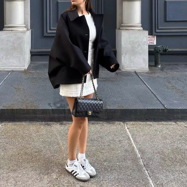 Autumn New Wool Blended Short Coat Limorista