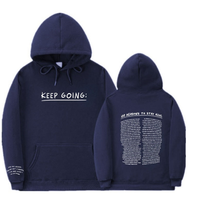 Letter Printing Long-sleeved Drawstring Hooded Sweatshirt With Pockets Fashion Sports Hoodie Womens Clothing Limorista