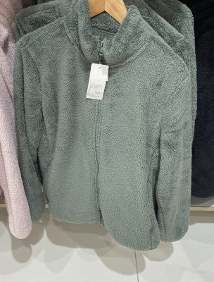 Coral Fleece Cardigan Stand Collar Jacket Warm Coat Limorista