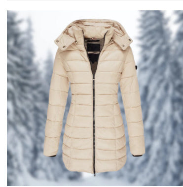 Mid-length Slim-fit Quilted Jacket Limorista