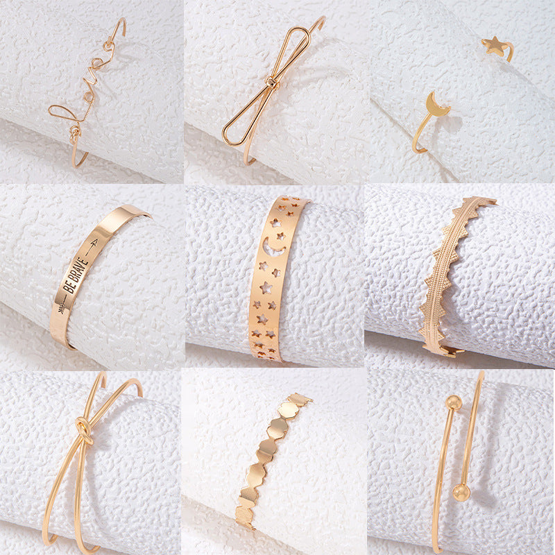Bow Letter Personality Geometric Irregular Bracelet Limorista
