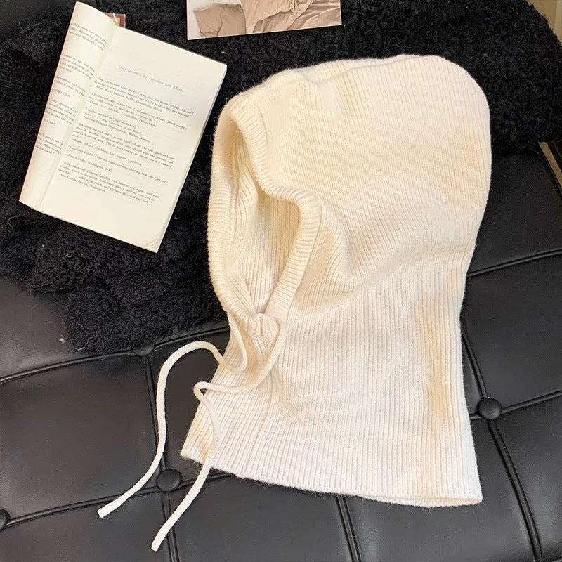 Autumn And Winter Knitting Scarf Integrated Sleeve Cap Limorista