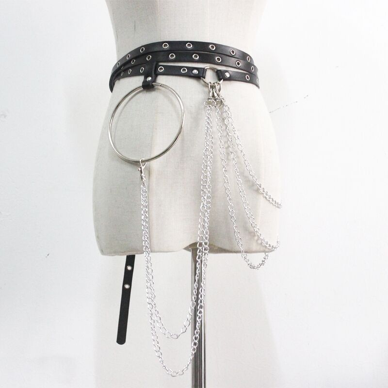 New Punk Concave Shape Waist Chain Leisure Limorista