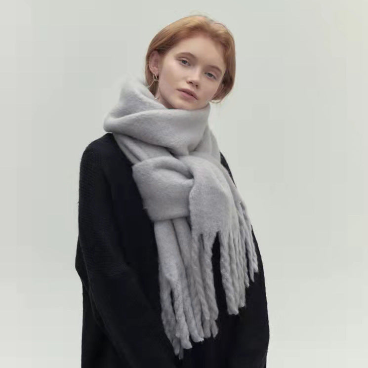 All-match Soft Glutinous Idle Style Thermal Long Scarf Limorista