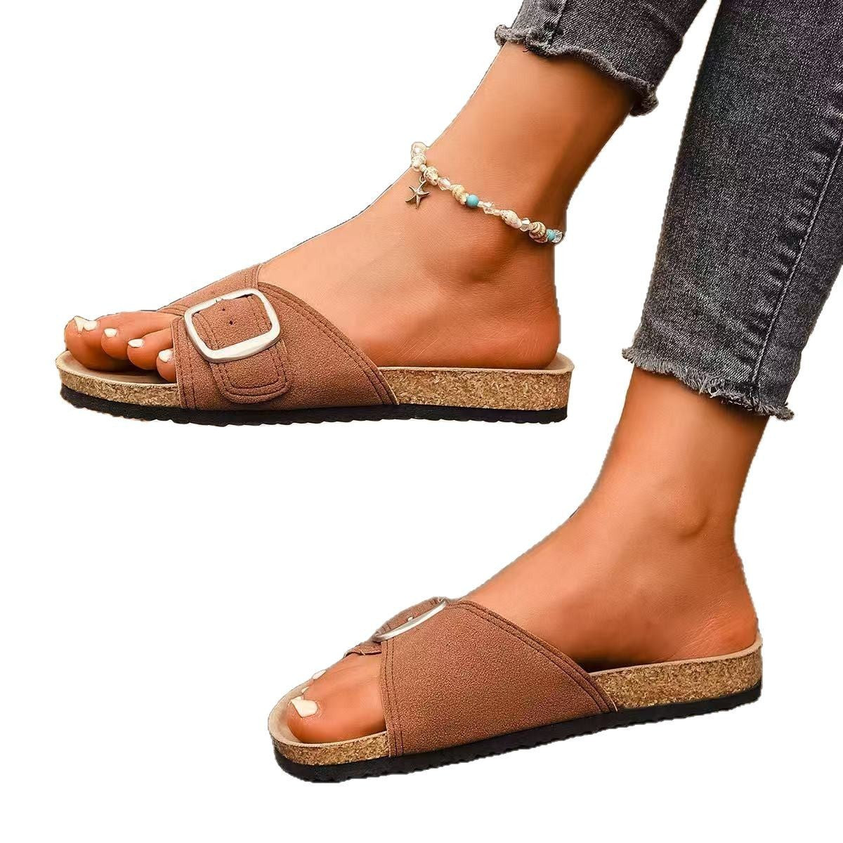 Summer New European And American Fashion Belt Buckle Open Toe Sandals Women Limorista
