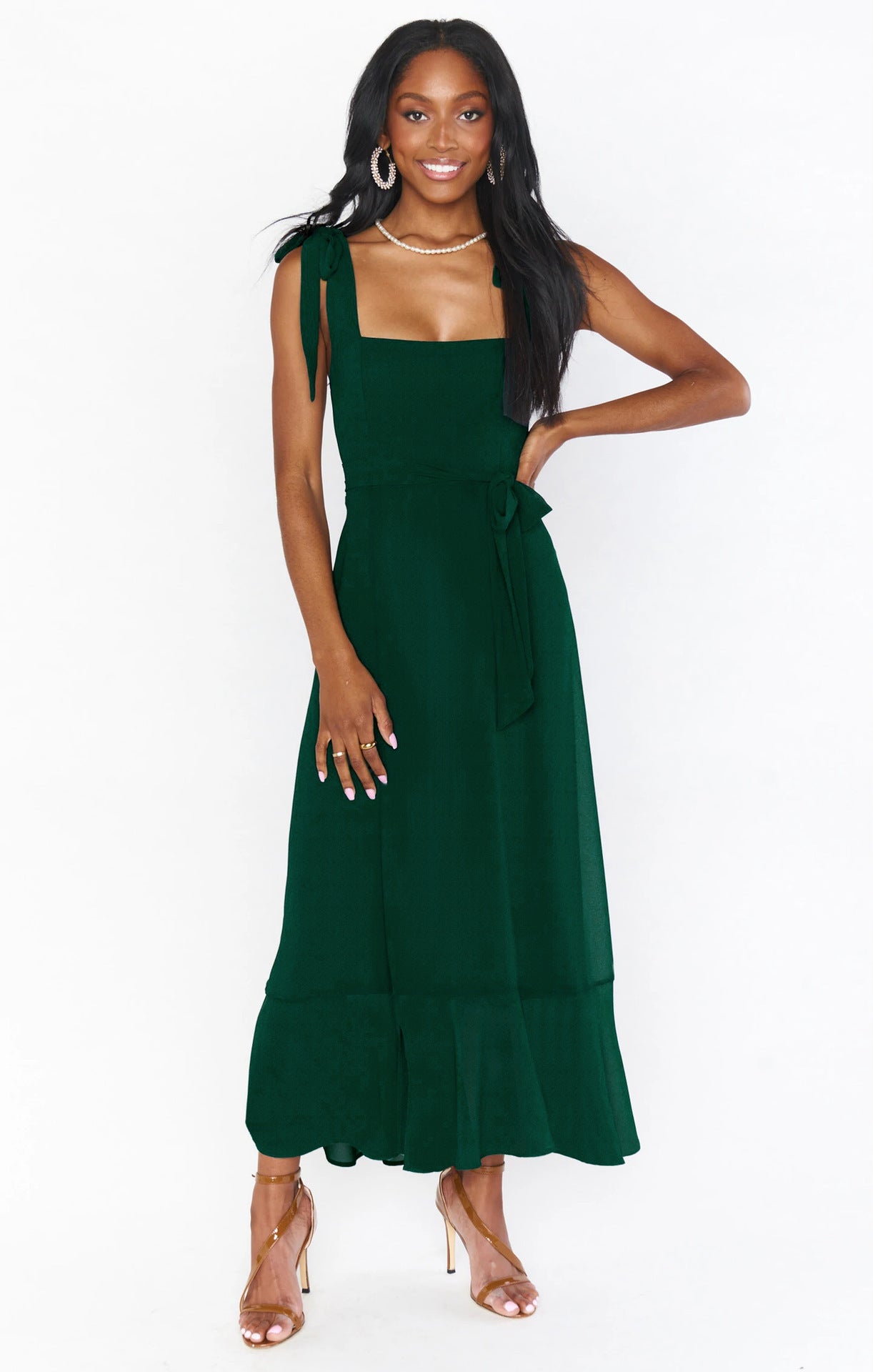 Temperament Suspender Split Dress With Lace-up Design Fashion Summer Ruffled Beach Dresses For Women Limorista