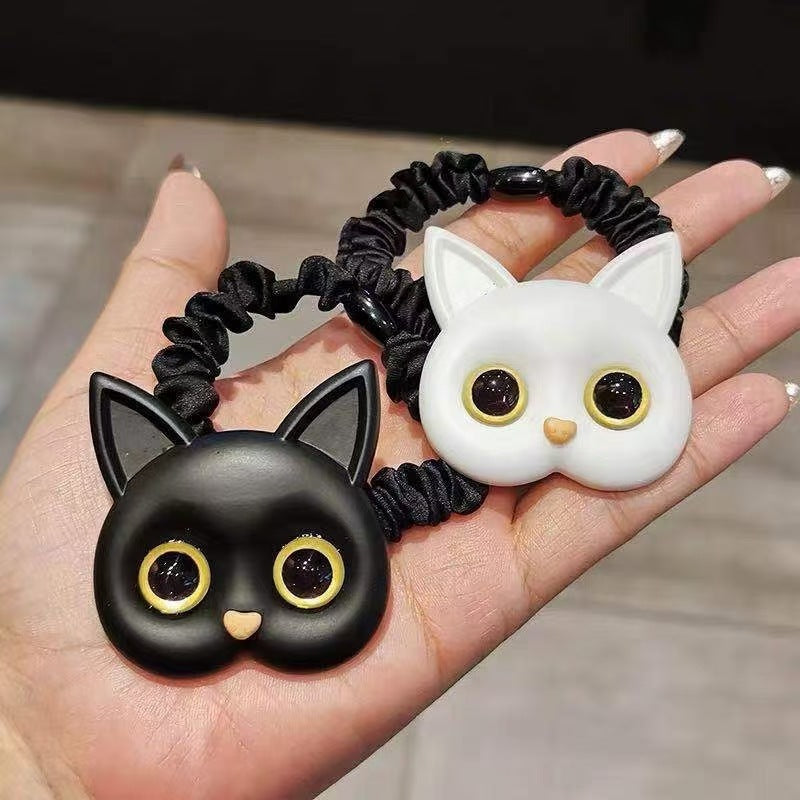 Korean Version Of Cute Cat Fashion Small Intestine Cloth Ring Limorista