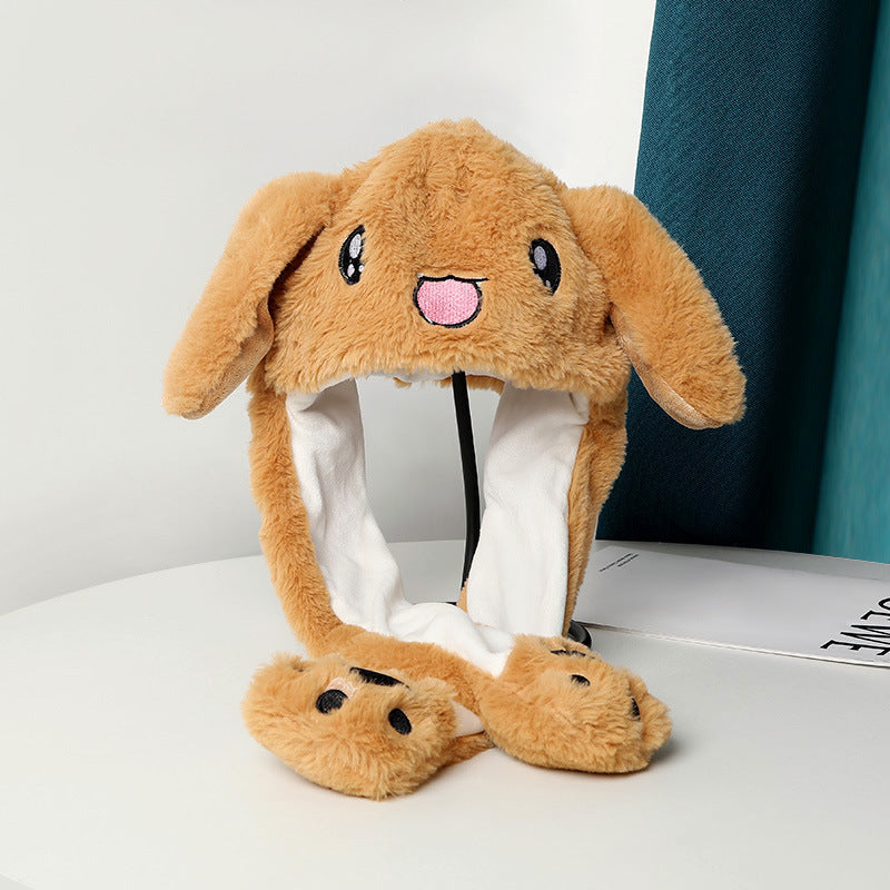 Warm Plush Moving Ear Hat Limorista