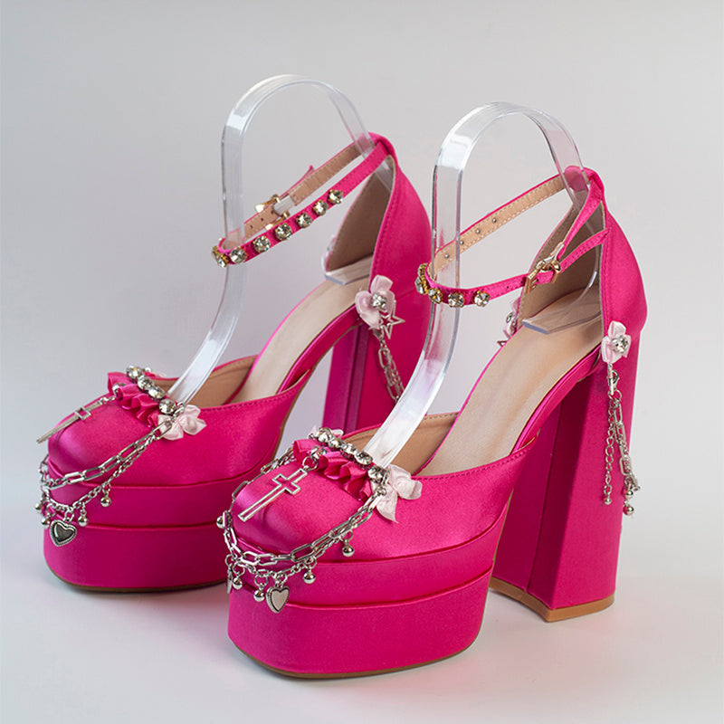 Thick Soled Hentian High Heels Limorista