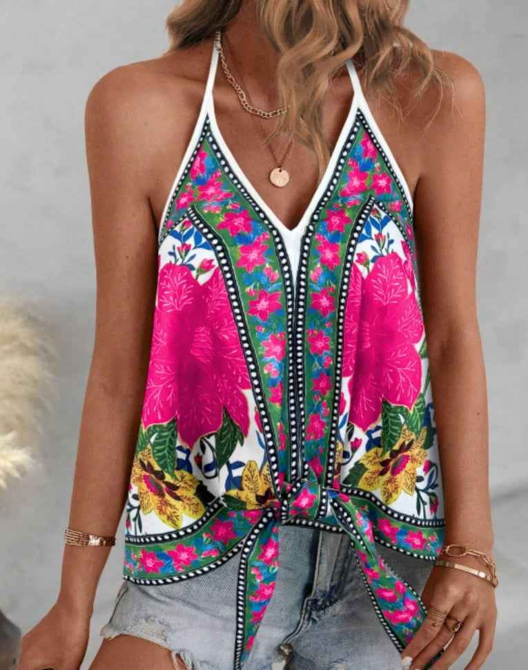 Limorista - Open Shoulder Casual Vest With Front Placket