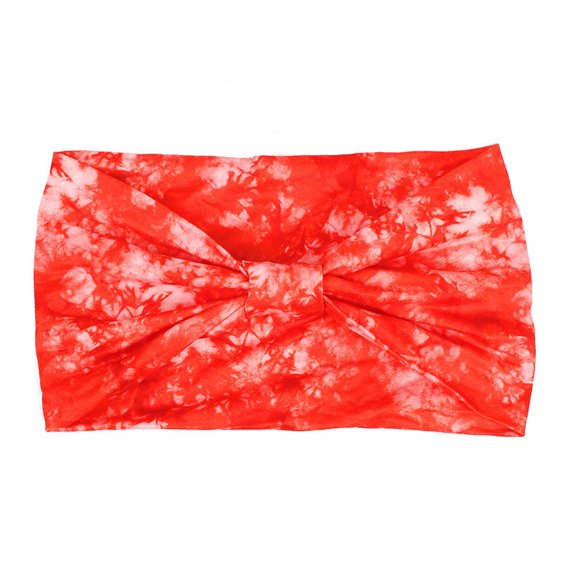 European And American New Tie-dye Sports Sweat-absorbent Hair Band Women&