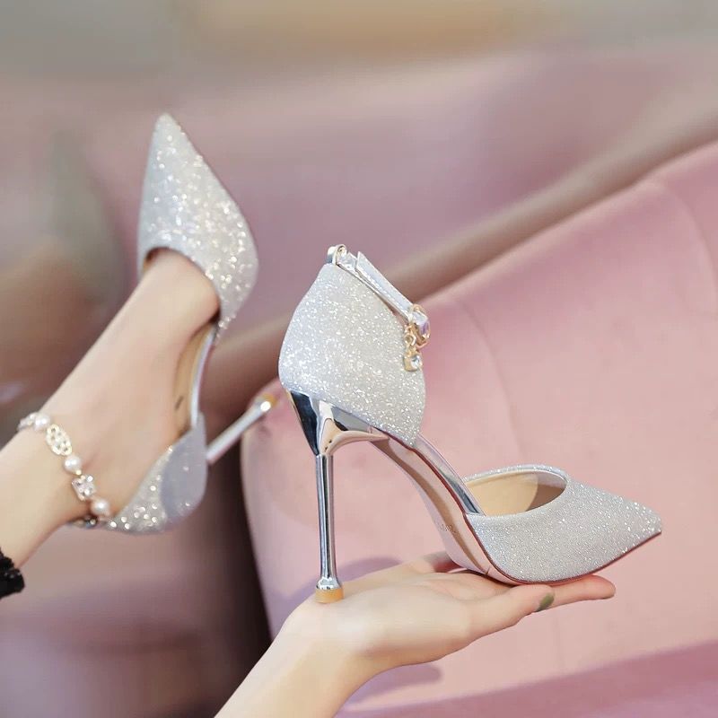 French High Heels Wedding Shoes Design Sense Dignified Goddess Limorista