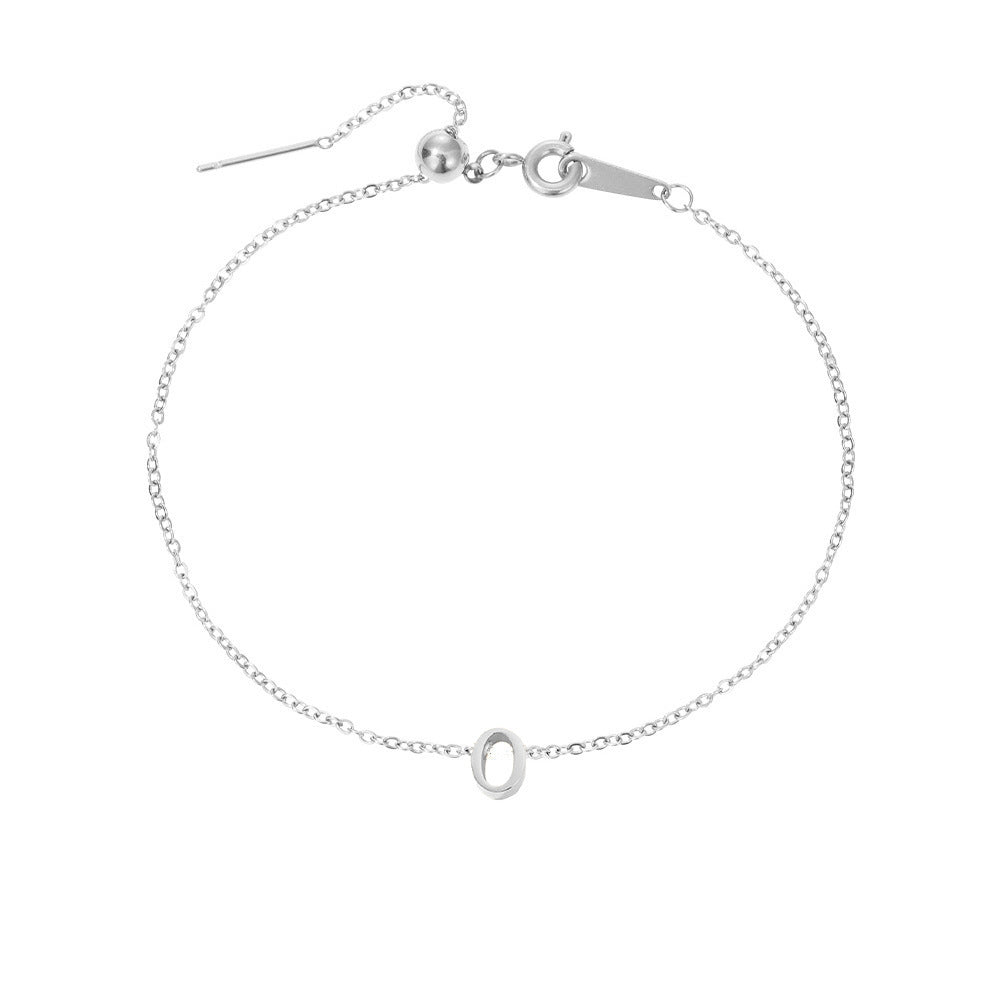 26 Letters Fashion Personality Stainless Steel Letter Bracelet Limorista