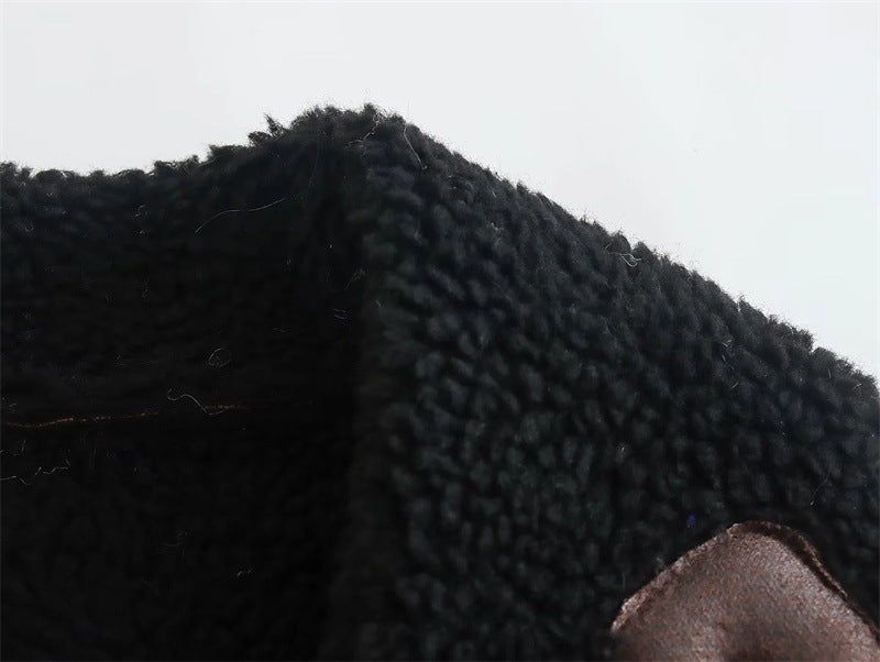 Faux Leather Double-sided Jacket European And American Locomotive Long Breasted Coat Limorista