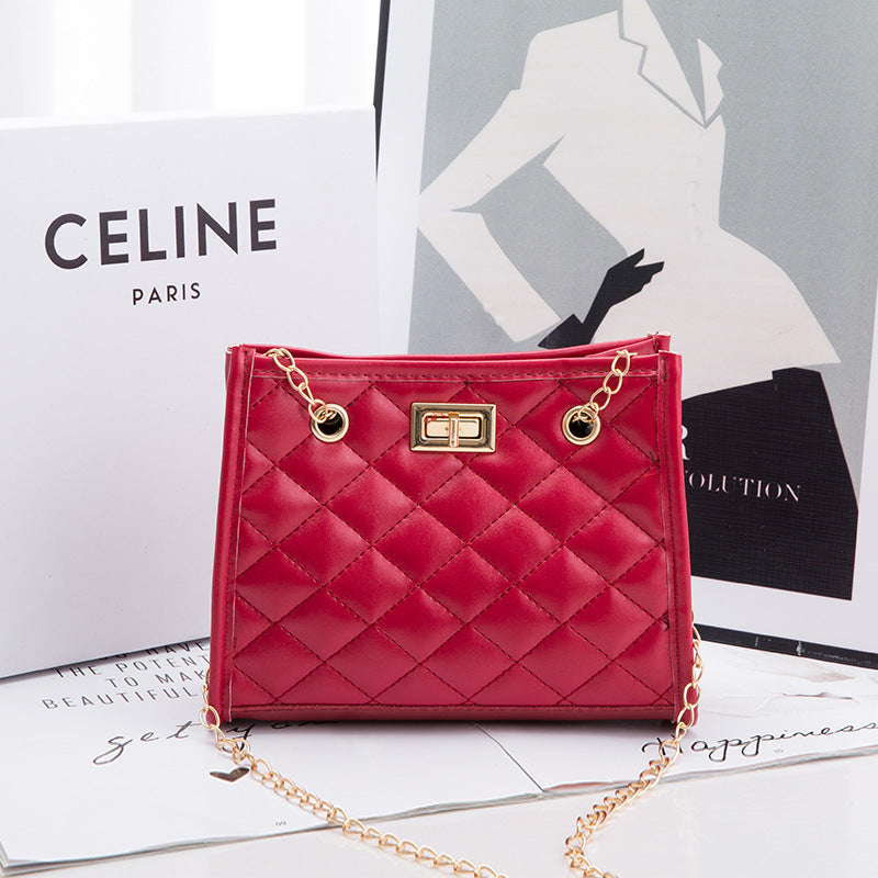 Mini Chain Shoulder Bags Rhombus Sewing Small Square Bags For Women Limorista