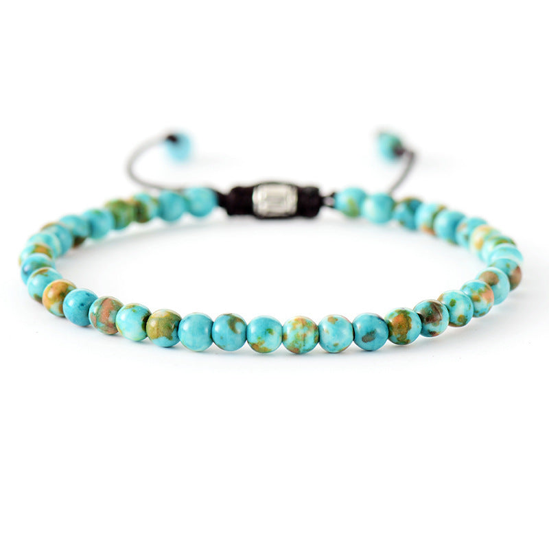 Simple Natural Stone Beaded Bracelet Limorista