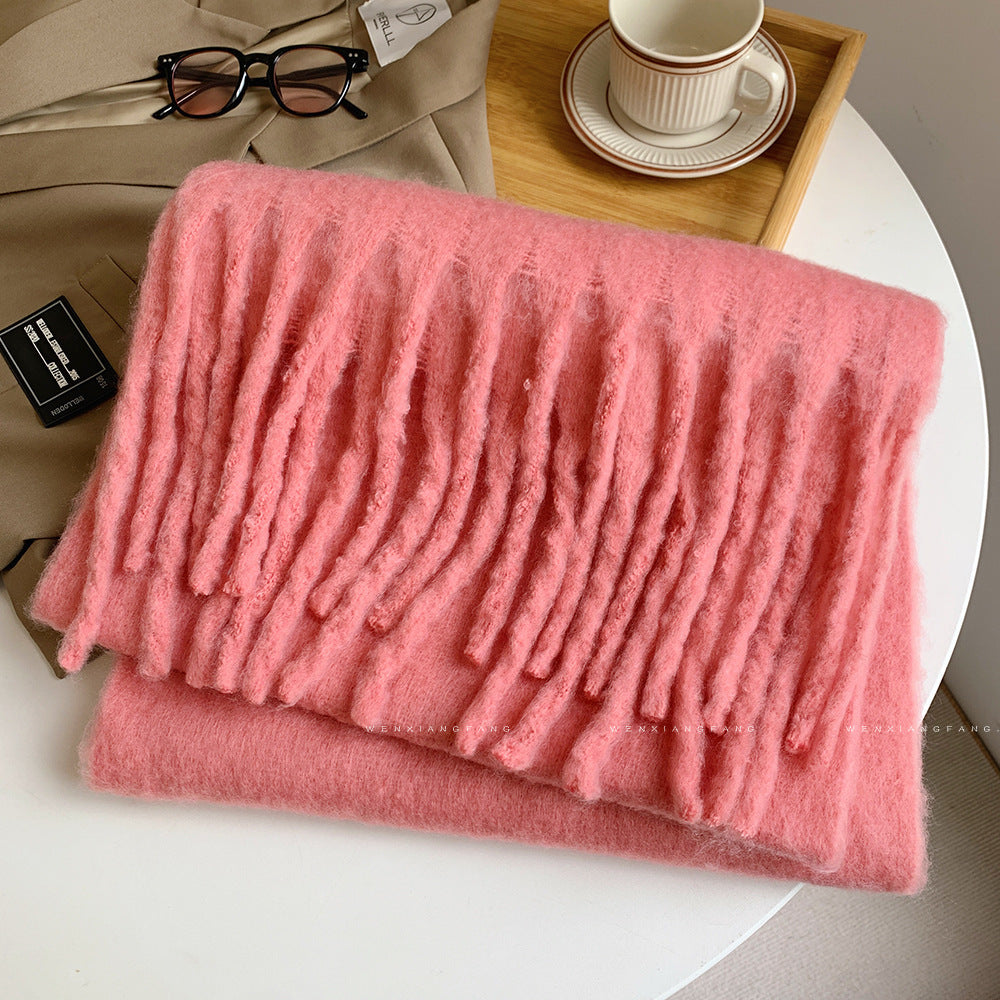 Autumn And Winter All-match Scarf High-grade Thickened Warm Scarf Limorista