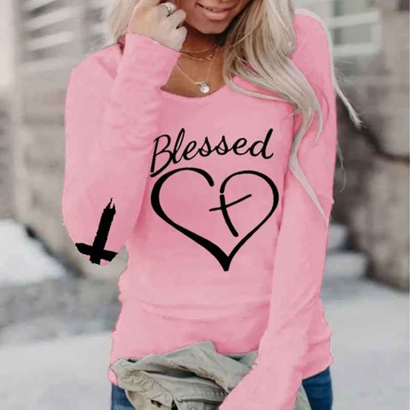 Limorista - Digital Printing Loose Casual Ladies T-shirt