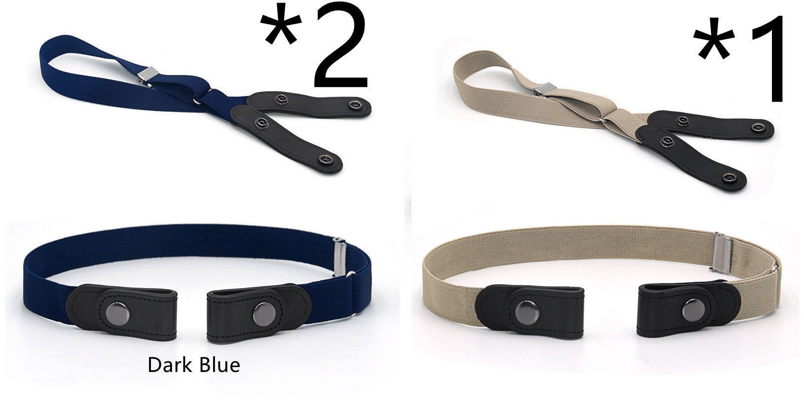 Jeans Belt Seamless Elastic Without Buckle All-match Lazy Belt Limorista
