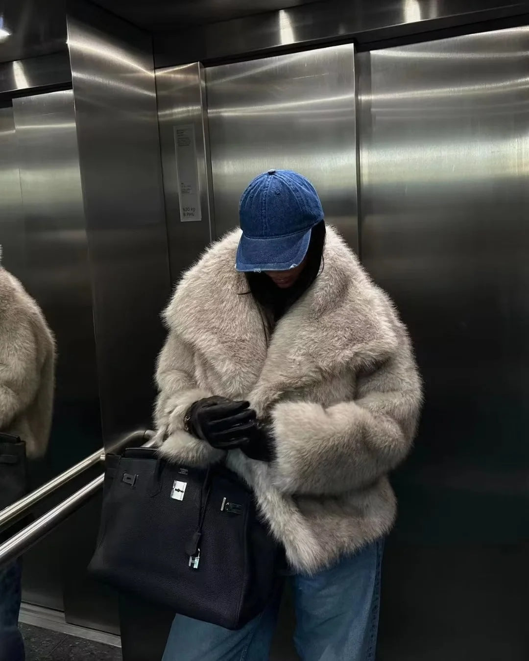 Artificial Fur Mink-like Coat Winter Coat European And American Socialite Style Top Limorista