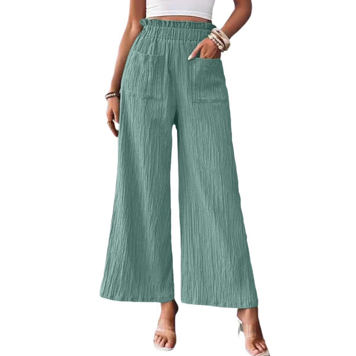 Casual Loose-fitting Wide-leg Slim-fit Trousers Limorista