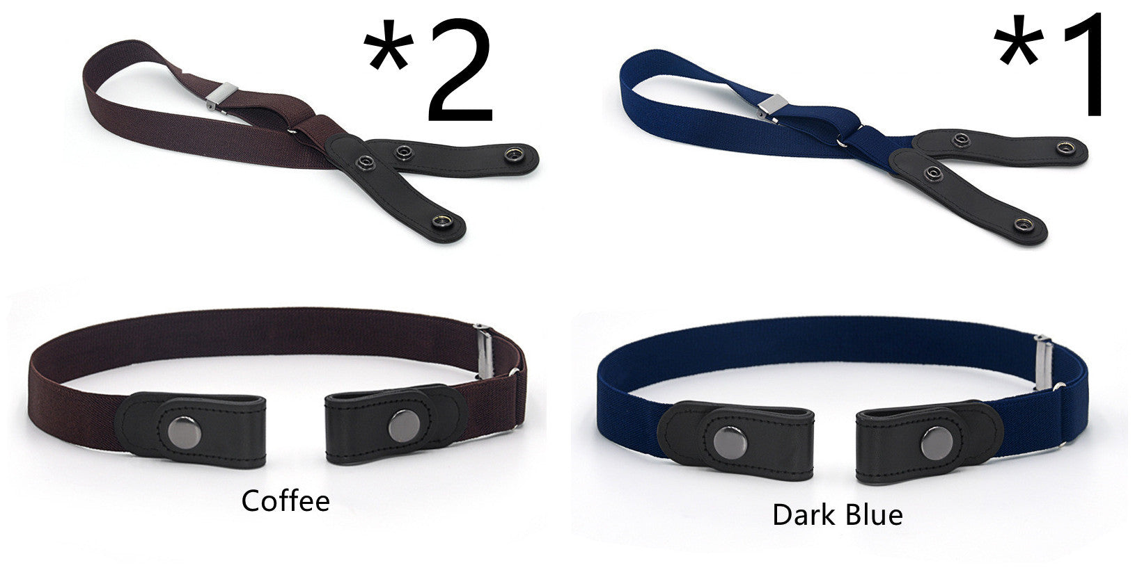 Jeans Belt Seamless Elastic Without Buckle All-match Lazy Belt Limorista