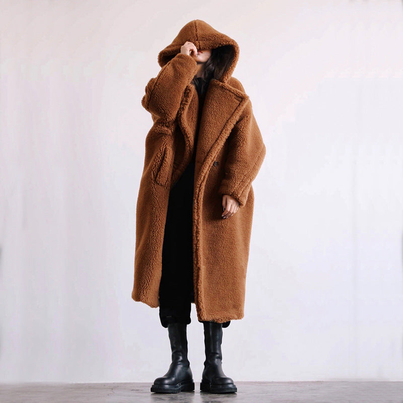Autumn And Winter Casual Faux Fur Coat Women&