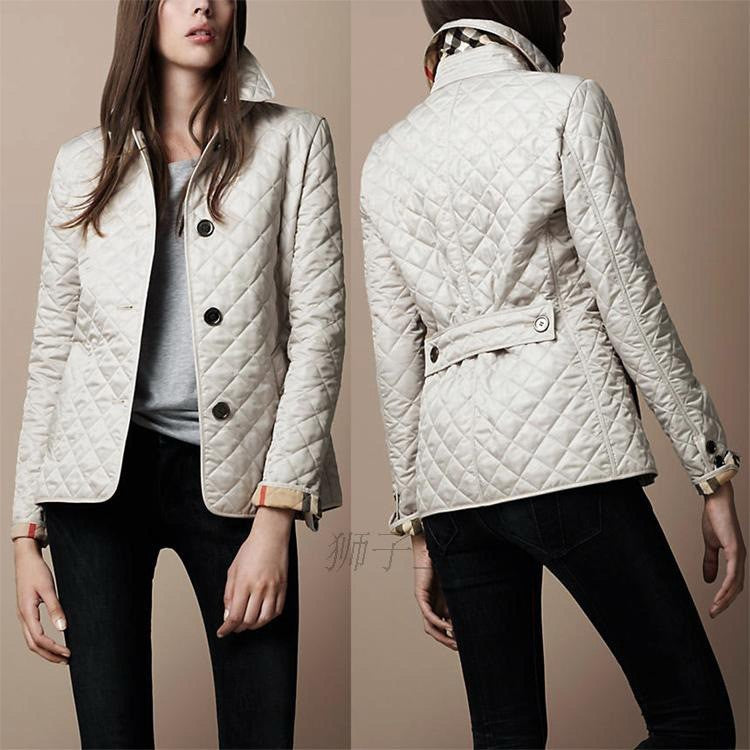 Fashionable Elegant Lapel Cotton-padded Jacket Limorista
