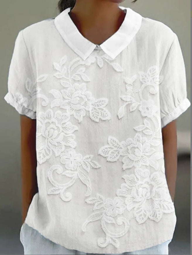 Loose Lapels Shirt Women&