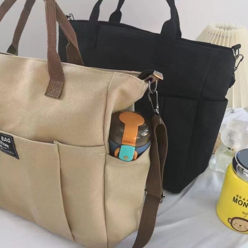 Large Capacity Shoulder Canvas Bag, Commuting Hand Bag Limorista
