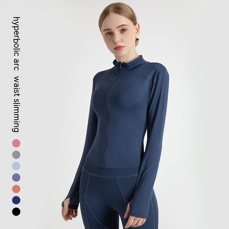 Outer Wear Long Sleeve Quick-drying Skinny Yoga Clothes Slim Fit Slimming Fitness Running Yoga Sports Jacket Limorista