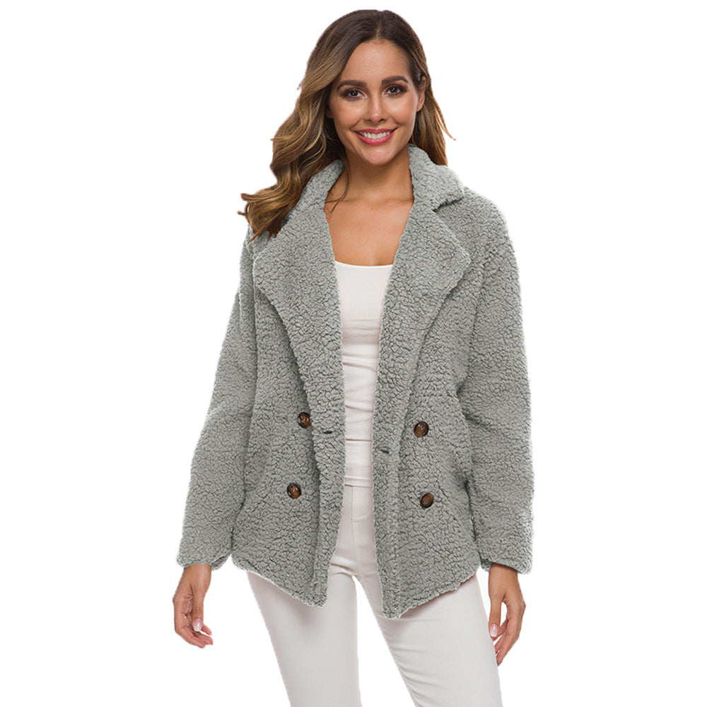 European And American Lamb Fleece Thickened Women&