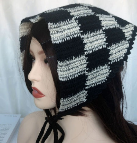 Fruit Triangle Scarf Tai Cross Border Crochet Cotton Strawberry Strap Wrap Turban Limorista