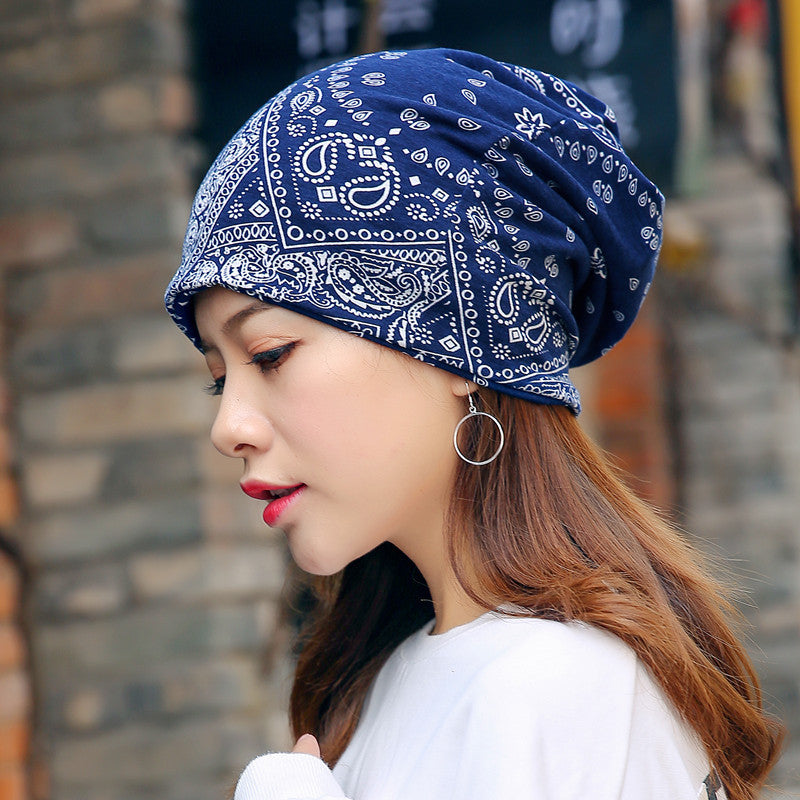 Head Ethnic Wind Series Korean Cashew Flower Bun Head Hat Limorista
