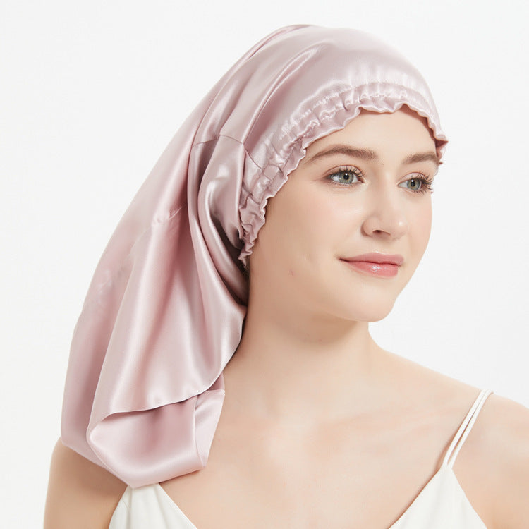 Silk Long Tube Nightcap Hair Care Thermal Heat Cap Limorista