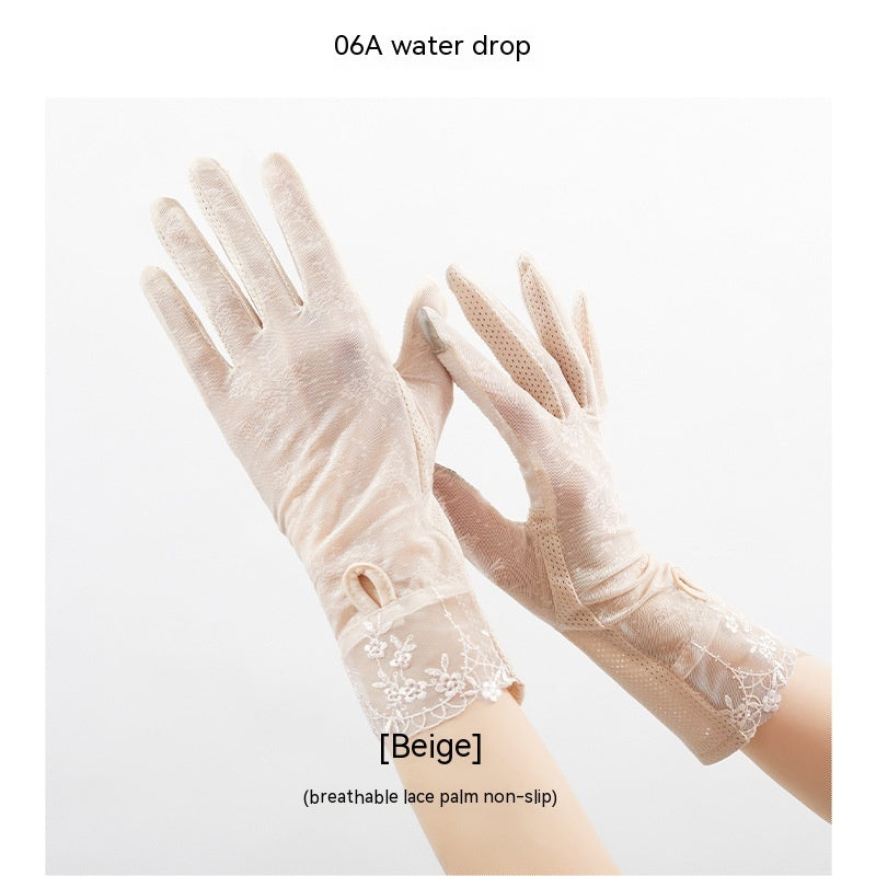 Lightweight Breathable Lace Sun Protection Gloves Limorista
