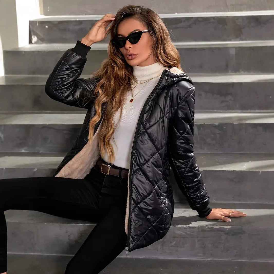 Limorista - Autumn And Winter Long Sleeves Diamond Lattice