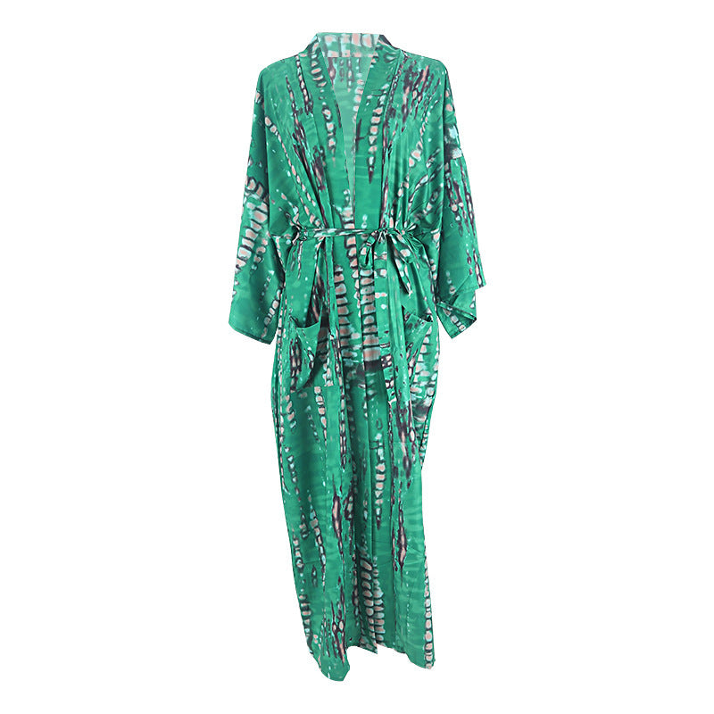 Limorista - Swimsuit Outwear Cardigan Sun Protection Clothing Vacation Skirt