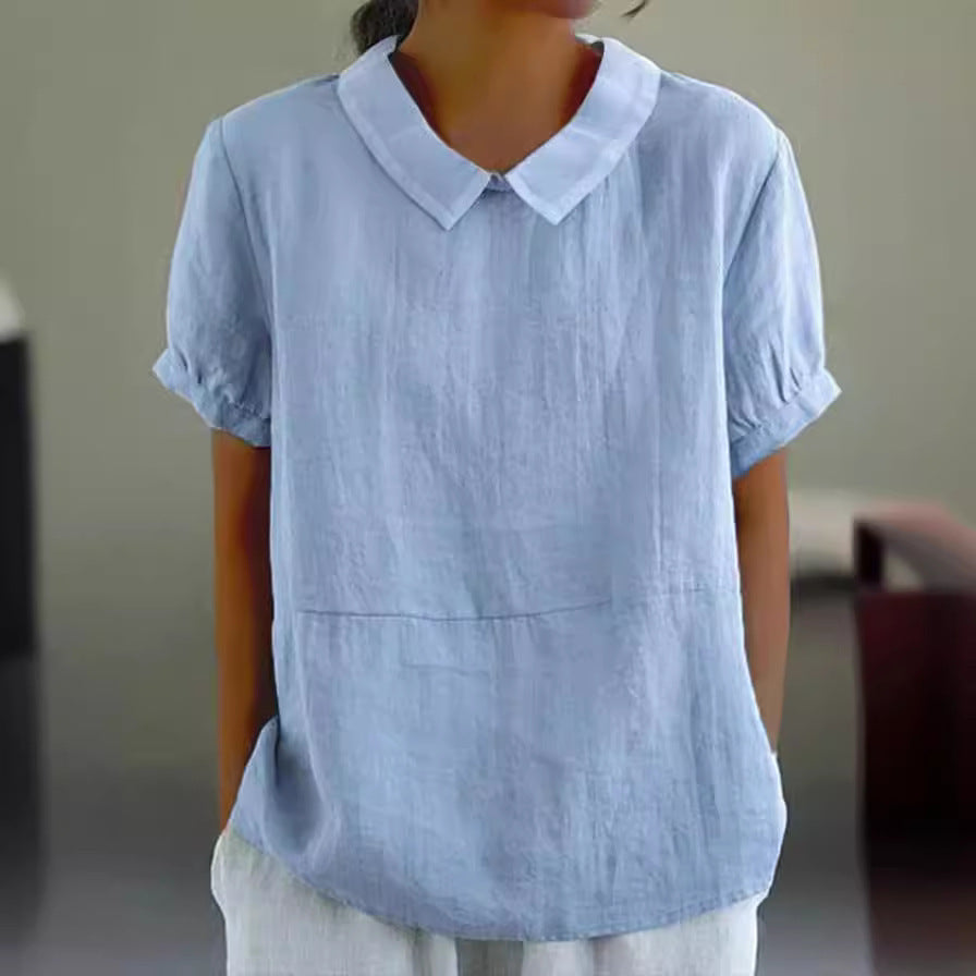 Loose Lapels Shirt Women&