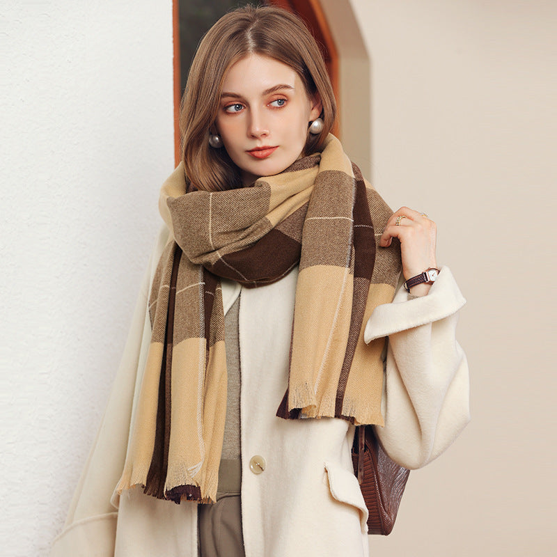 Winter Artificial Cashmere Shawl Women&