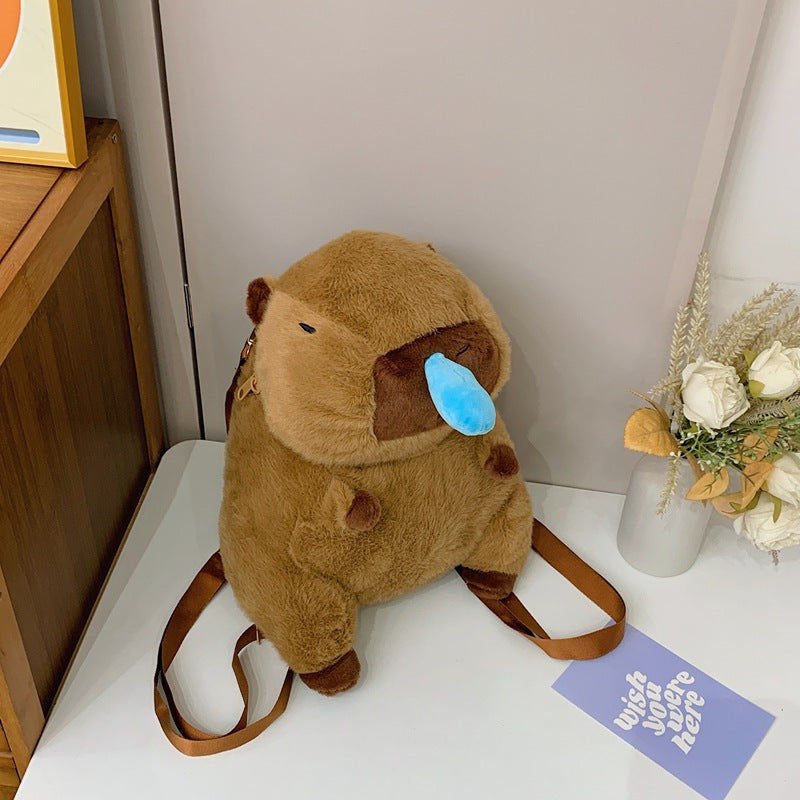 Capybara Backpack Plush Toy Creative Backpack Limorista