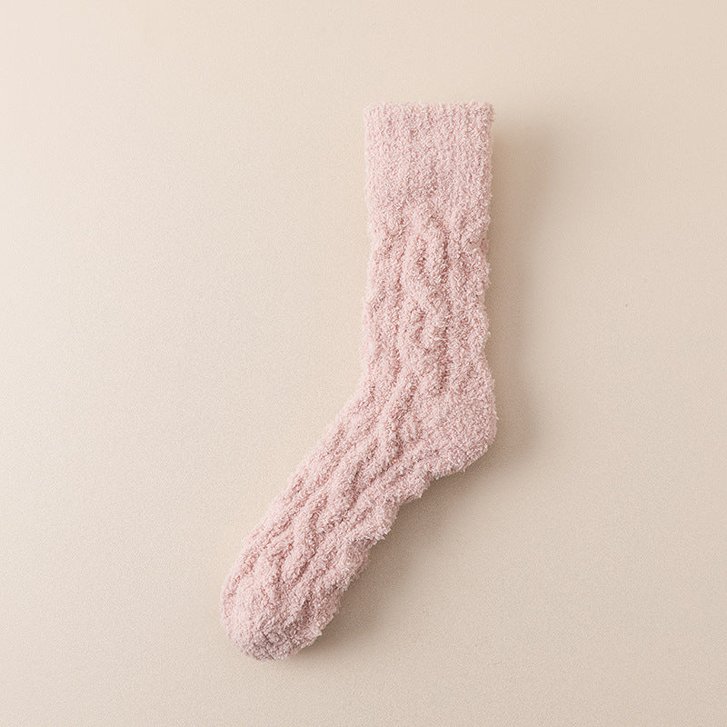 Coral Fleece Socks Women&