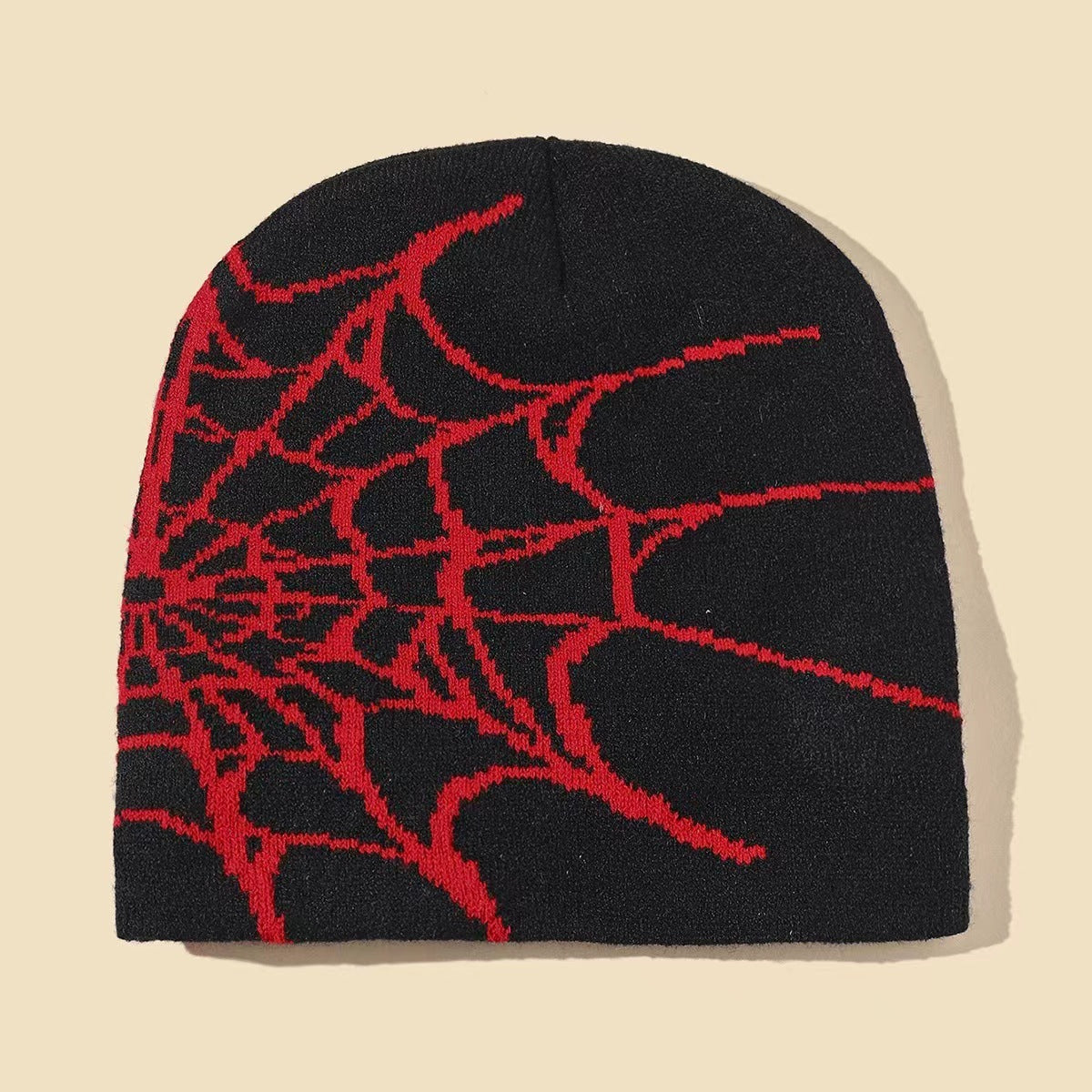 Spider Web Jacquard Knitted Hat Cold Protection In Autumn And Winter Limorista