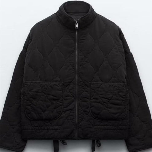 Long Sleeve Zipper Cotton Jacket Limorista