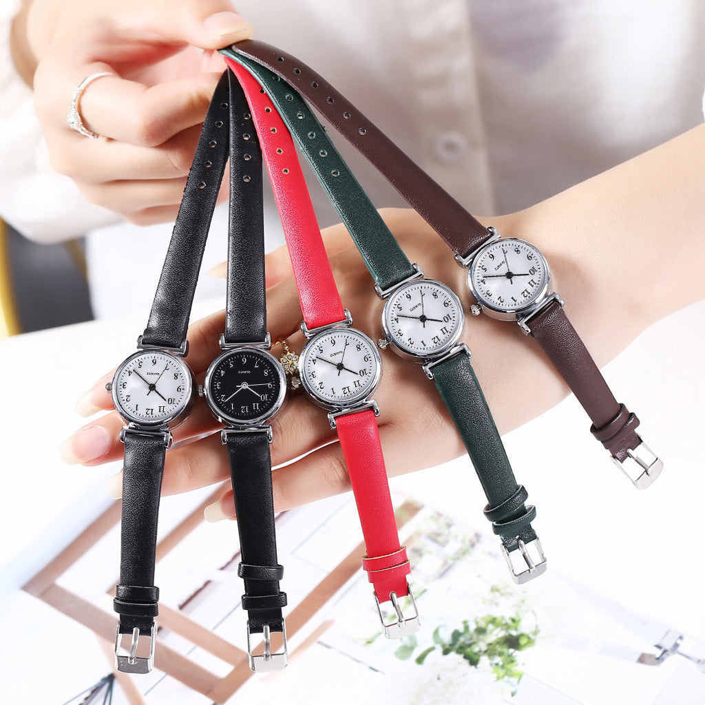 Small And Simple Temperament Student Quartz Watch With Thin Strap Limorista